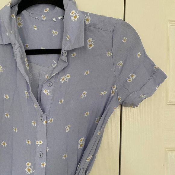 L’acadamie purple daisy print button dress - Picture 4 of 7